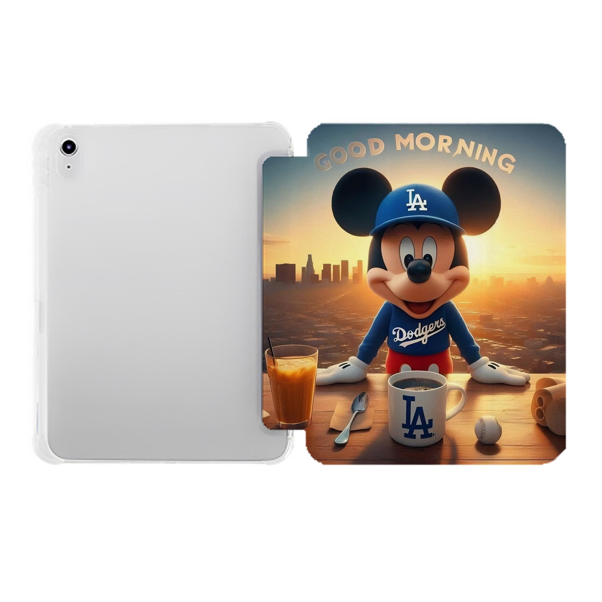  Premium Tri-Fold PU Leather & Silicone IPad Case With Pencil Slot – Fits 9.5,10.5,10.9 – Adjustable Stand, Slim, Protective